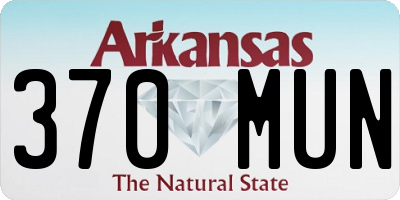 AR license plate 370MUN