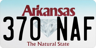 AR license plate 370NAF