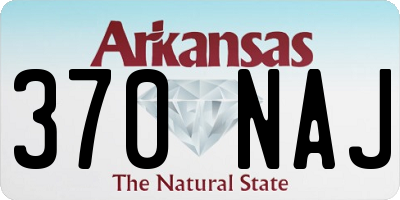 AR license plate 370NAJ