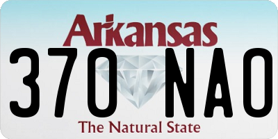 AR license plate 370NAO