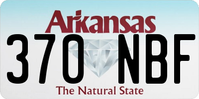 AR license plate 370NBF