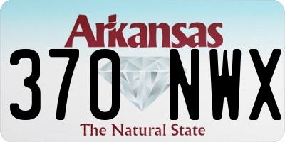 AR license plate 370NWX