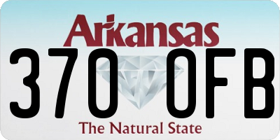 AR license plate 370OFB