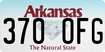 AR license plate 370OFG
