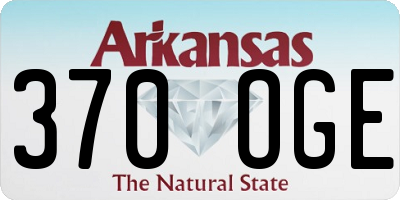 AR license plate 370OGE