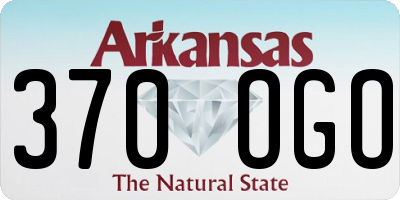 AR license plate 370OGO