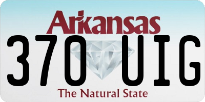 AR license plate 370UIG