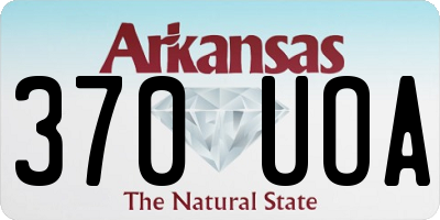 AR license plate 370UOA