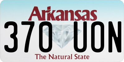 AR license plate 370UON