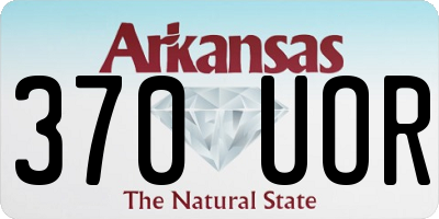 AR license plate 370UOR