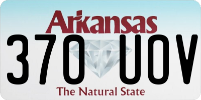 AR license plate 370UOV