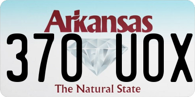 AR license plate 370UOX