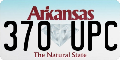 AR license plate 370UPC