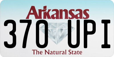 AR license plate 370UPI