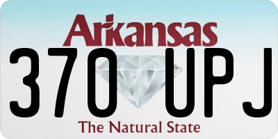 AR license plate 370UPJ