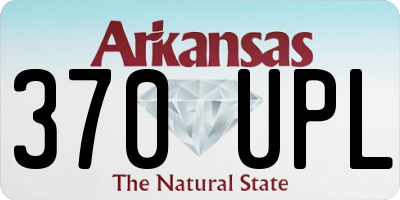 AR license plate 370UPL