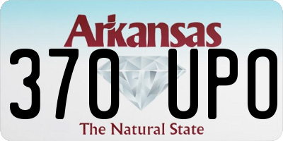 AR license plate 370UPO