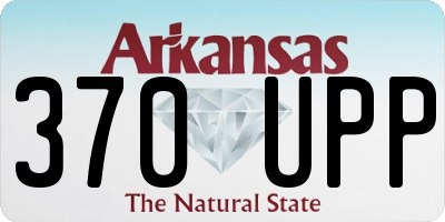 AR license plate 370UPP