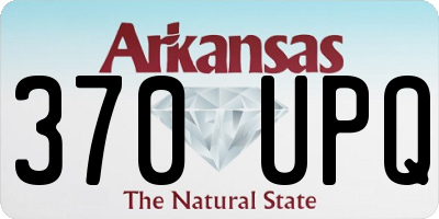 AR license plate 370UPQ