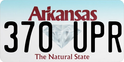AR license plate 370UPR