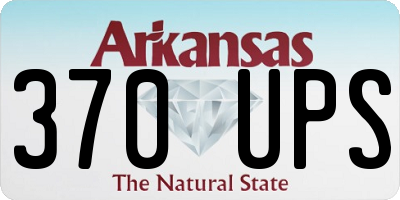 AR license plate 370UPS