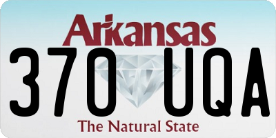 AR license plate 370UQA