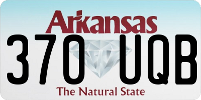 AR license plate 370UQB