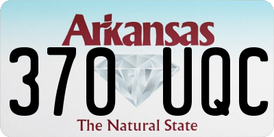 AR license plate 370UQC