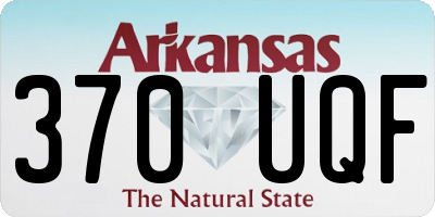 AR license plate 370UQF
