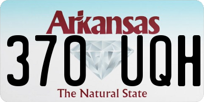 AR license plate 370UQH