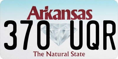 AR license plate 370UQR