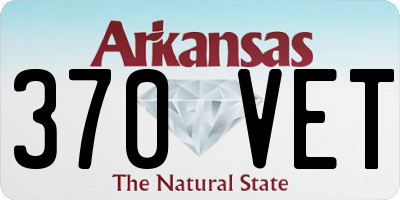 AR license plate 370VET