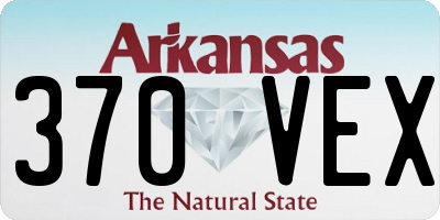 AR license plate 370VEX