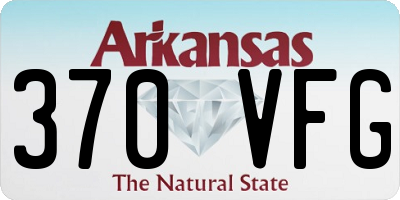 AR license plate 370VFG