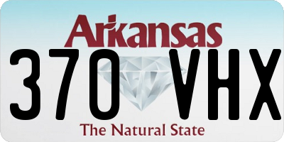 AR license plate 370VHX