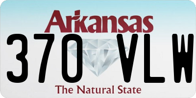 AR license plate 370VLW