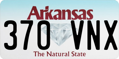 AR license plate 370VNX