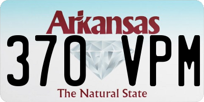 AR license plate 370VPM