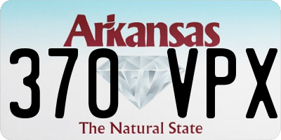 AR license plate 370VPX