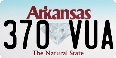AR license plate 370VUA