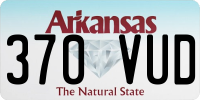 AR license plate 370VUD