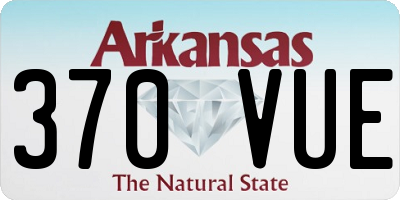 AR license plate 370VUE