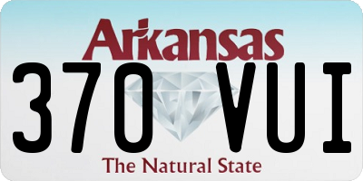 AR license plate 370VUI