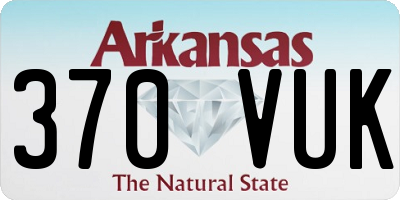 AR license plate 370VUK