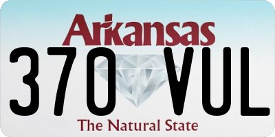 AR license plate 370VUL