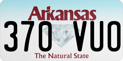 AR license plate 370VUO