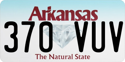 AR license plate 370VUV