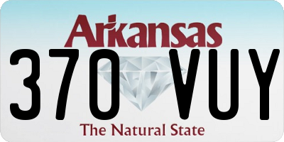 AR license plate 370VUY