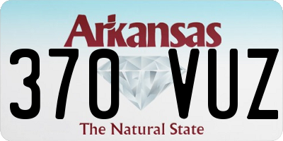 AR license plate 370VUZ