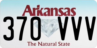 AR license plate 370VVV